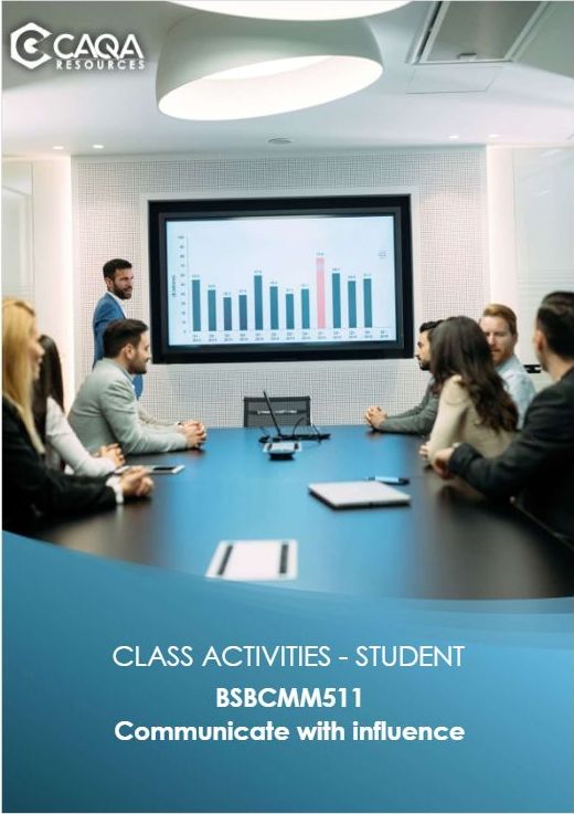 Class Activities — Student — original CAQA BSBCMM511 sample