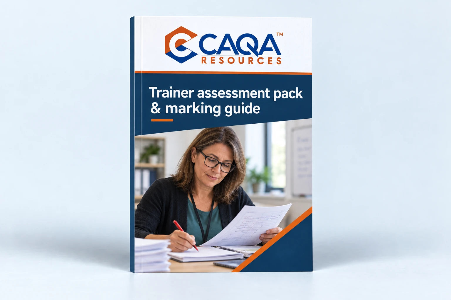 CAQA Resources Trainer assessment pack and marking guide cover