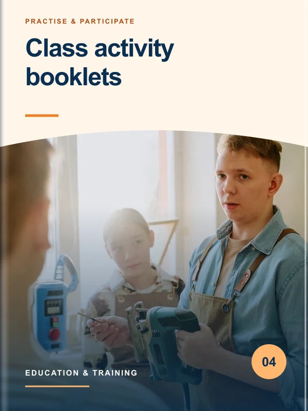 Class activity booklets illustrative cover