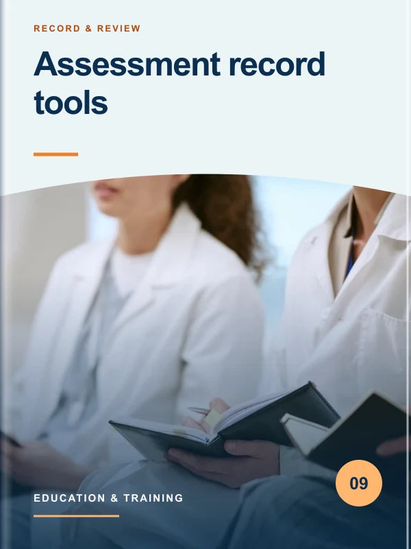 Assessment record tools illustrative cover